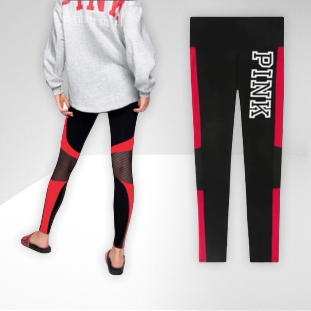 PINK YOGA HIGH WAIST LEGGINGS with SECRET POCKET